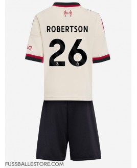 Günstige Liverpool Andrew Robertson #26 Auswärts Trikotsatzt Kinder 2025-26 Kurzarm (+ Kurze Hosen)